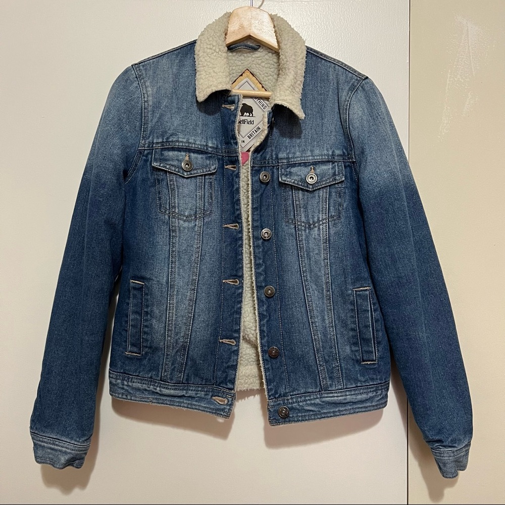 Bellfield Clothing Denim Shearling Jacket
